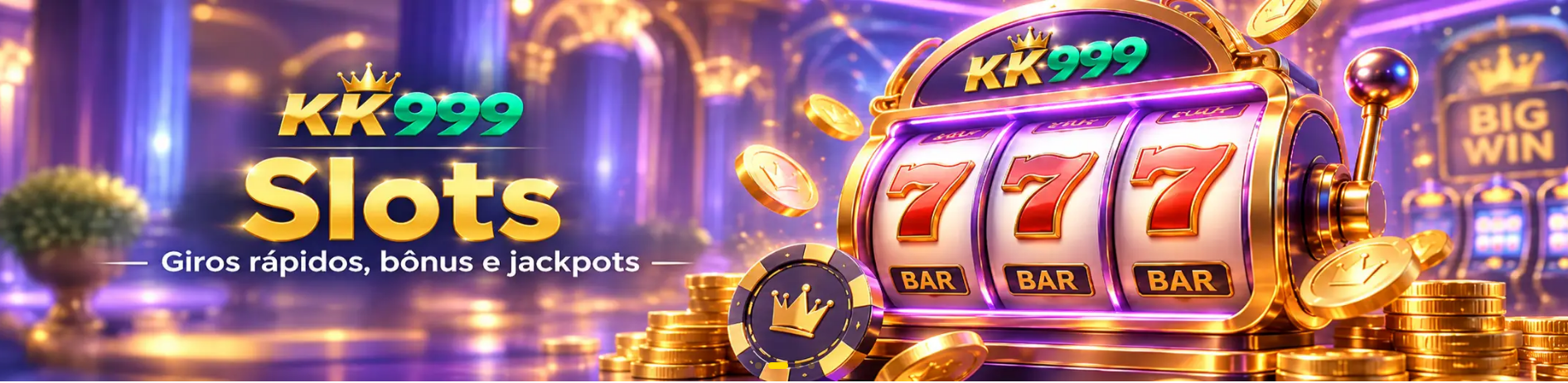 KK999 Slots: giros rápidos, bônus e jackpots